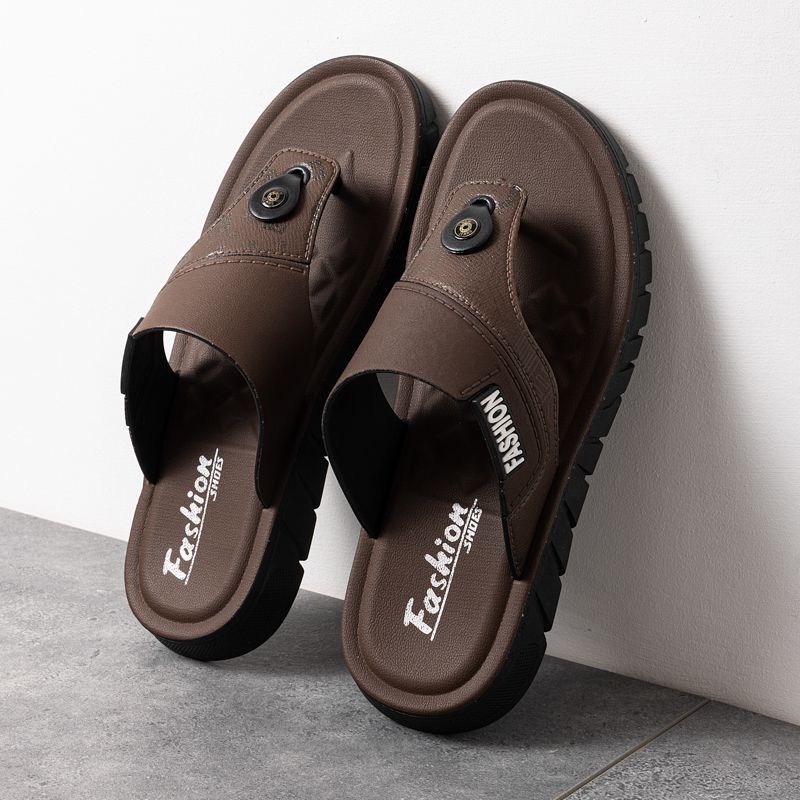 Мужские летние нескользящие шлепанцы корейского стиля на толстой подошве для отдыха на пляже и двойного ношения 44-45 коричневый
Мужские летние нескользящие шлепанцы корейского стиля на толстой подошве для отдыха на пляже и двойного ношения 44-45 коричневый