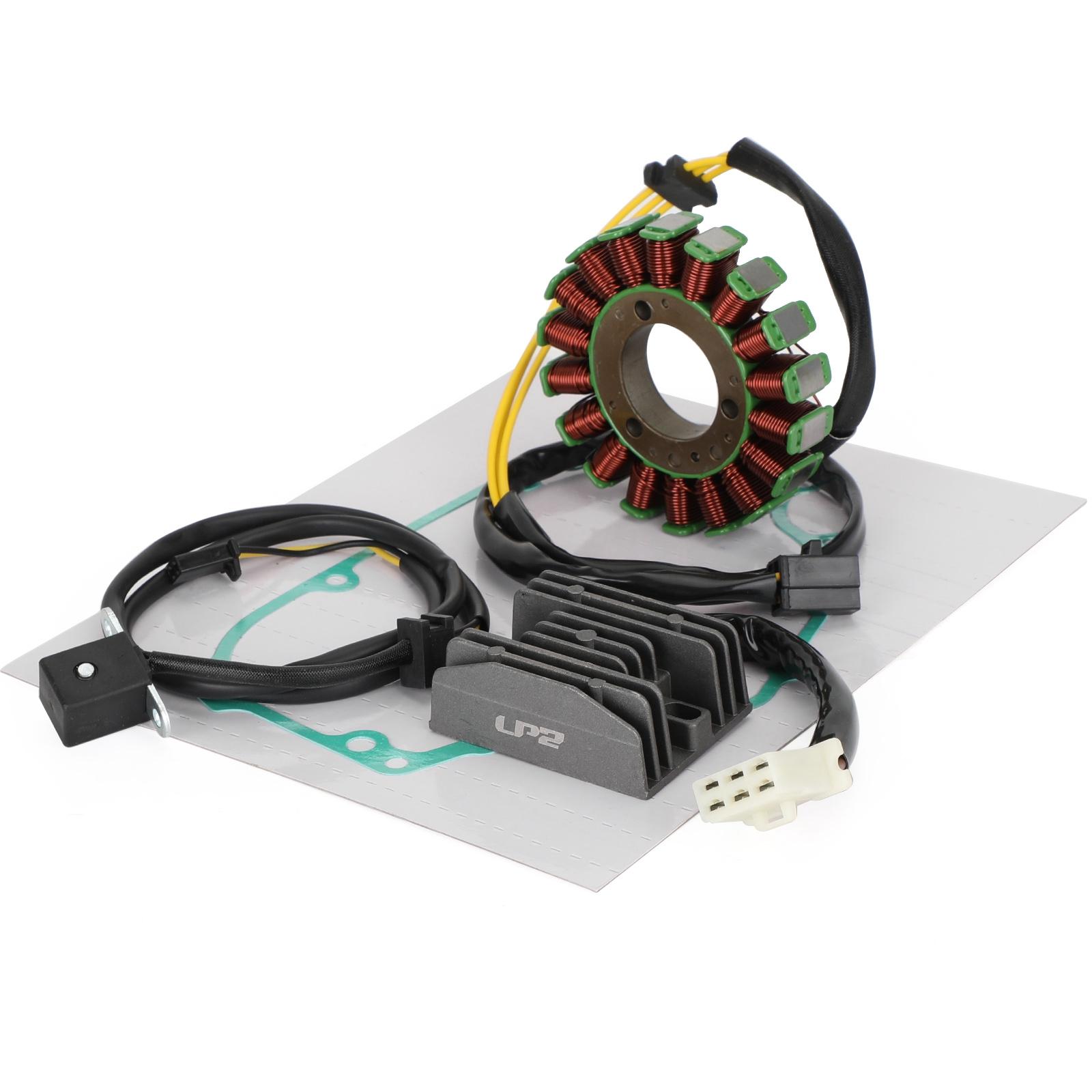 Magneto Coil Stator Voltage Regulator Gasket Assy For Kawasaki Ninja 250, Elininator 250, GPx250R
Magneto Coil Stator Voltage Regulator Gasket Assy For Kawasaki Ninja 250, Elininator 250, GPx250R