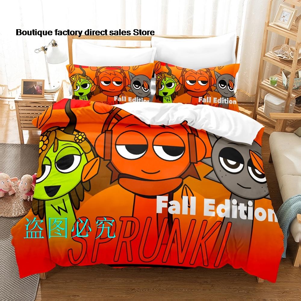 Comforter Sprunki Bedding Set Single Twin Full Queen King Size Bed Set Adult Kid Bedroom Duvet Sets Anime Parure De Lit Bed Comforter (quilt)-EU Single(135*200cm)3pcs
Comforter Sprunki Bedding Set Single Twin Full Queen King Size Bed Set Adult Kid Bedroom Duvet Sets Anime Parure De Lit Bed Comforter (quilt)-EU Single(135*200cm)3pcs