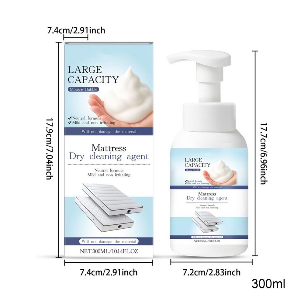 Powerful Mattress Stain Remover, Dry Cleaning Foam Eliminator, Upholstery Clothes Coffee Red Wine Urine Cosmetics Fabric Care 300ml
Powerful Mattress Stain Remover, Dry Cleaning Foam Eliminator, Upholstery Clothes Coffee Red Wine Urine Cosmetics Fabric Care 300ml