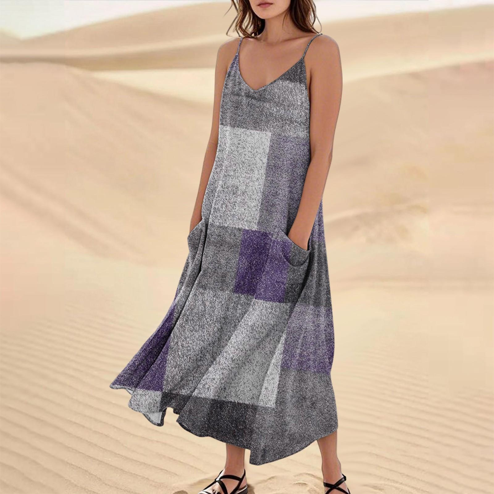 Женское летнее платье, повседневные свободные длинные пляжные платья для отдыха XXL фиолетовый
Женское летнее платье, повседневные свободные длинные пляжные платья для отдыха XXL фиолетовый