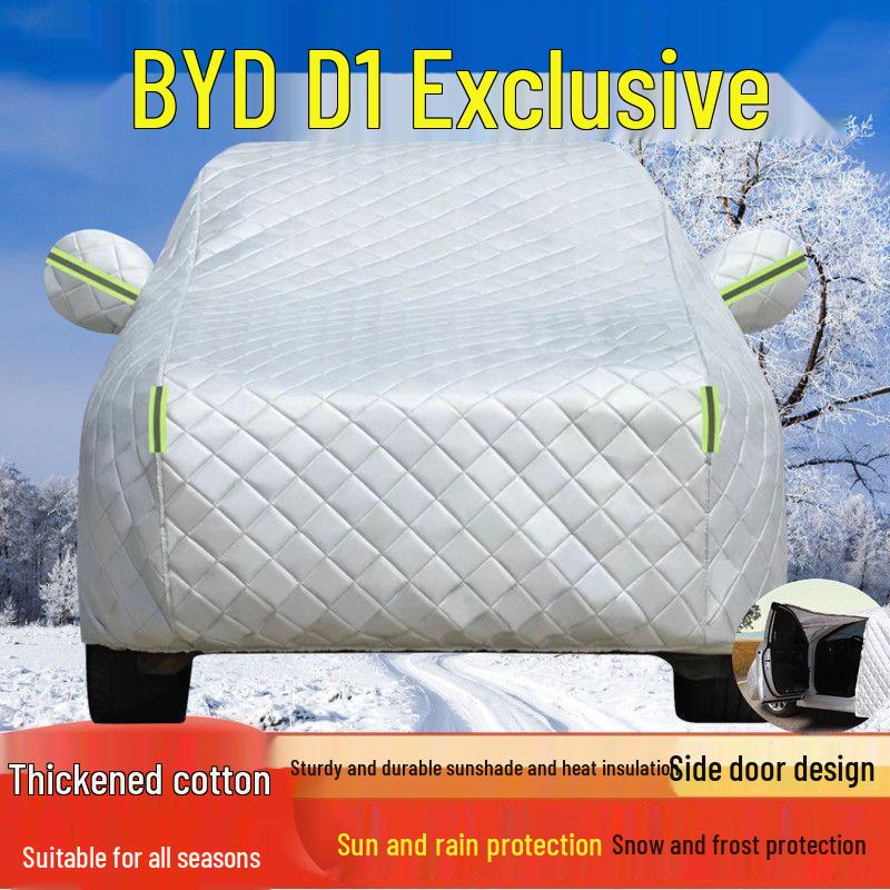 BYD D1 Car Cover: Sun, Rain & Dust Protection with Heat Insulation BYD D1
BYD D1 Car Cover: Sun, Rain & Dust Protection with Heat Insulation BYD D1