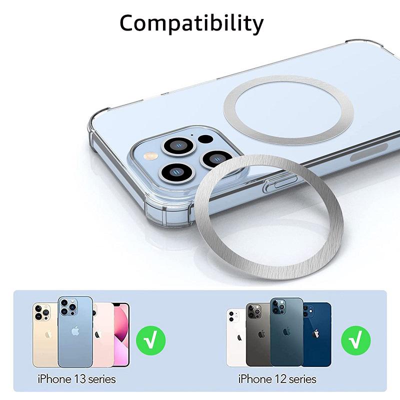 iBudim, 2 шт., универсальное круглое металлическое кольцо для Magsafe, металлическая наклейка, беспроводное зарядное устройство для iPhone 13 12 Pro Max
iBudim, 2 шт., универсальное круглое металлическое кольцо для Magsafe, металлическая наклейка, беспроводное зарядное устройство для iPhone 13 12 Pro Max