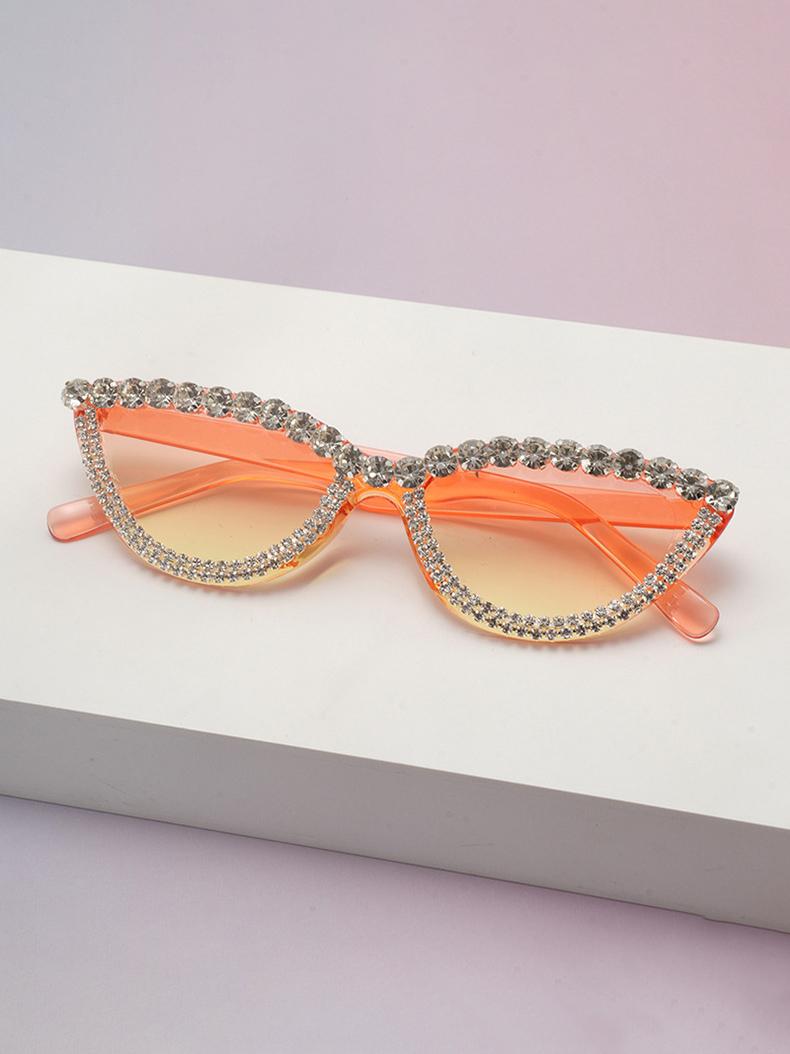 Rhinestone Cat Eye Sunglasses For Women Glitter Bling Frame UV Protection Trendy Party Shades For Festivals KJ156
Rhinestone Cat Eye Sunglasses For Women Glitter Bling Frame UV Protection Trendy Party Shades For Festivals KJ156