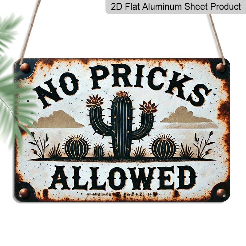 2D Flat Decorative Signs and Plaques, 12X8 Inches, Featuring A Vintage Aluminum Design. This Humorous Wall Decoration Showcases A Vintage Cactus 20*30cm
2D Flat Decorative Signs and Plaques, 12X8 Inches, Featuring A Vintage Aluminum Design. This Humorous Wall Decoration Showcases A Vintage Cactus 20*30cm
