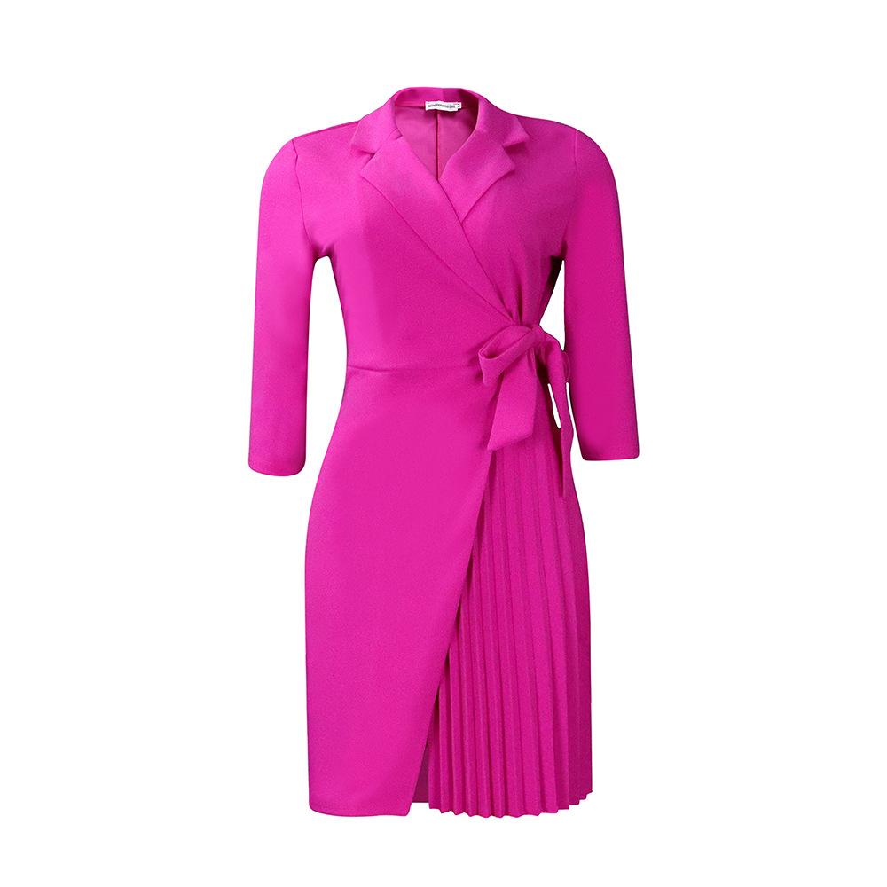 Women s 2025 Elegant Pleated Tie-Waist Dress with Suit Collar and Three-Quarter Sleeves M розы красного
Women s 2025 Elegant Pleated Tie-Waist Dress with Suit Collar and Three-Quarter Sleeves M розы красного