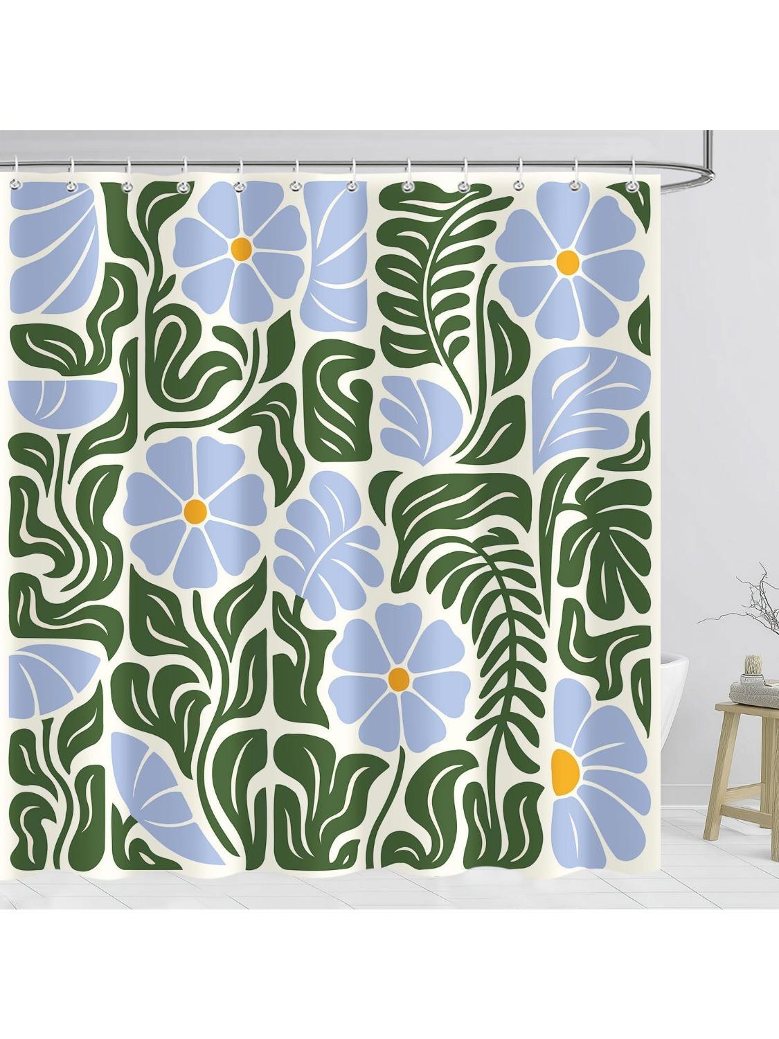 Abstract Vintage Floral Shower Curtain Blue, Boho Retro Trendy Blue Green Flower Bathroom Decor Cute, Mid Century Modern Funky W60H190(CM)-1 Pcs
Abstract Vintage Floral Shower Curtain Blue, Boho Retro Trendy Blue Green Flower Bathroom Decor Cute, Mid Century Modern Funky W60H190(CM)-1 Pcs