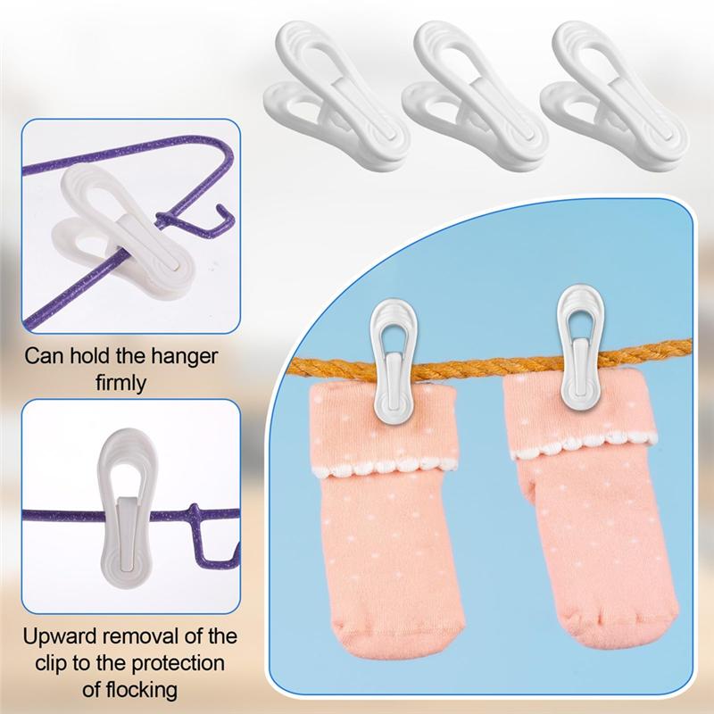 AS60-Pack 2.75 Inch White Plastic Hanger Clips–50 Count Multi-Purpose Hanger Accessories For Baby Clothes, Socks, For Pants
AS60-Pack 2.75 Inch White Plastic Hanger Clips–50 Count Multi-Purpose Hanger Accessories For Baby Clothes, Socks, For Pants