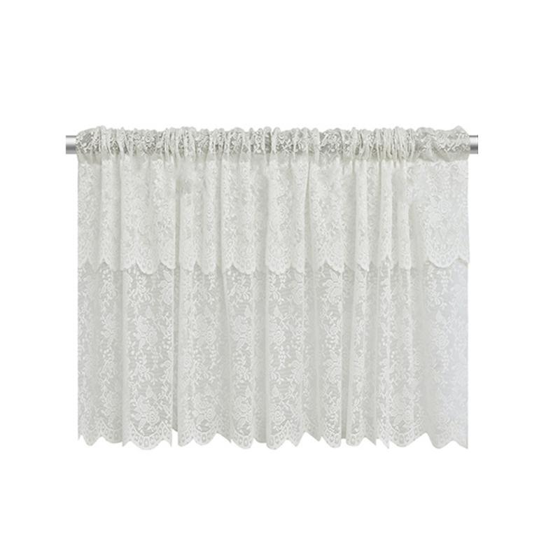 Elegant French Type Lace Curtain With Color Pin Accent White Sheer Kitchen Curtains For Living Room Or Kitchen Window 100x45cm
Elegant French Type Lace Curtain With Color Pin Accent White Sheer Kitchen Curtains For Living Room Or Kitchen Window 100x45cm
