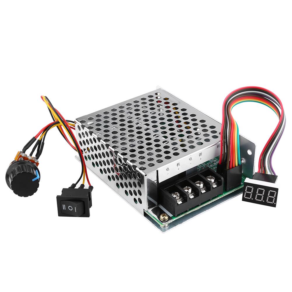 DC10V55V PWM матовий контролер швидкості двигуна постійного струму CW CCW реверсивний перемикач з цифровим дисплеєм
DC10V55V PWM матовий контролер швидкості двигуна постійного струму CW CCW реверсивний перемикач з цифровим дисплеєм