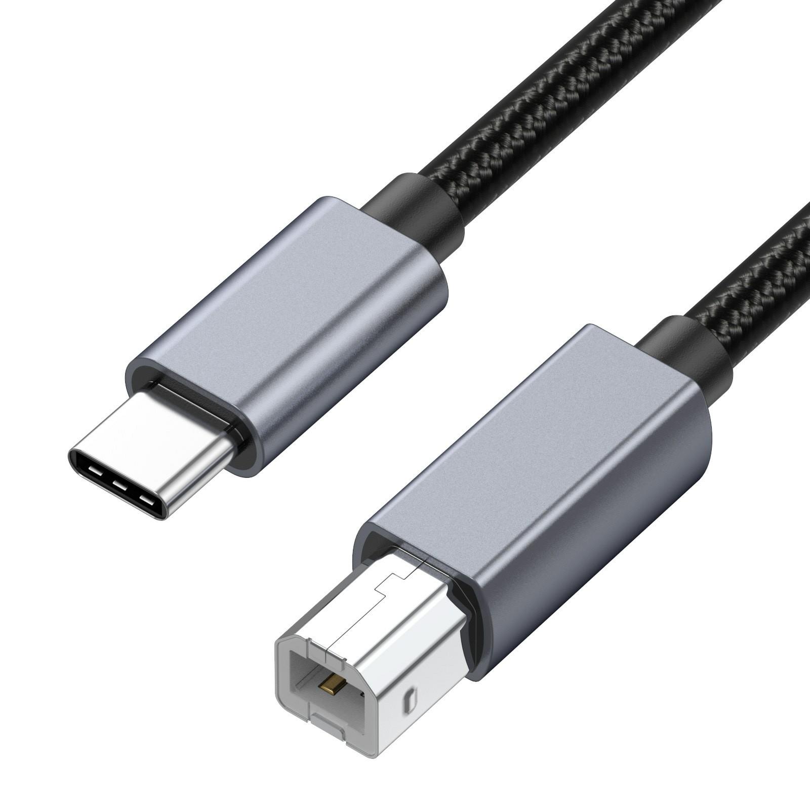 0.3m USB B to USB C Printer Cable Nylon Cord Compatible with MIDI Keyboard DAC DJ Controller As Shown A
0.3m USB B to USB C Printer Cable Nylon Cord Compatible with MIDI Keyboard DAC DJ Controller As Shown A