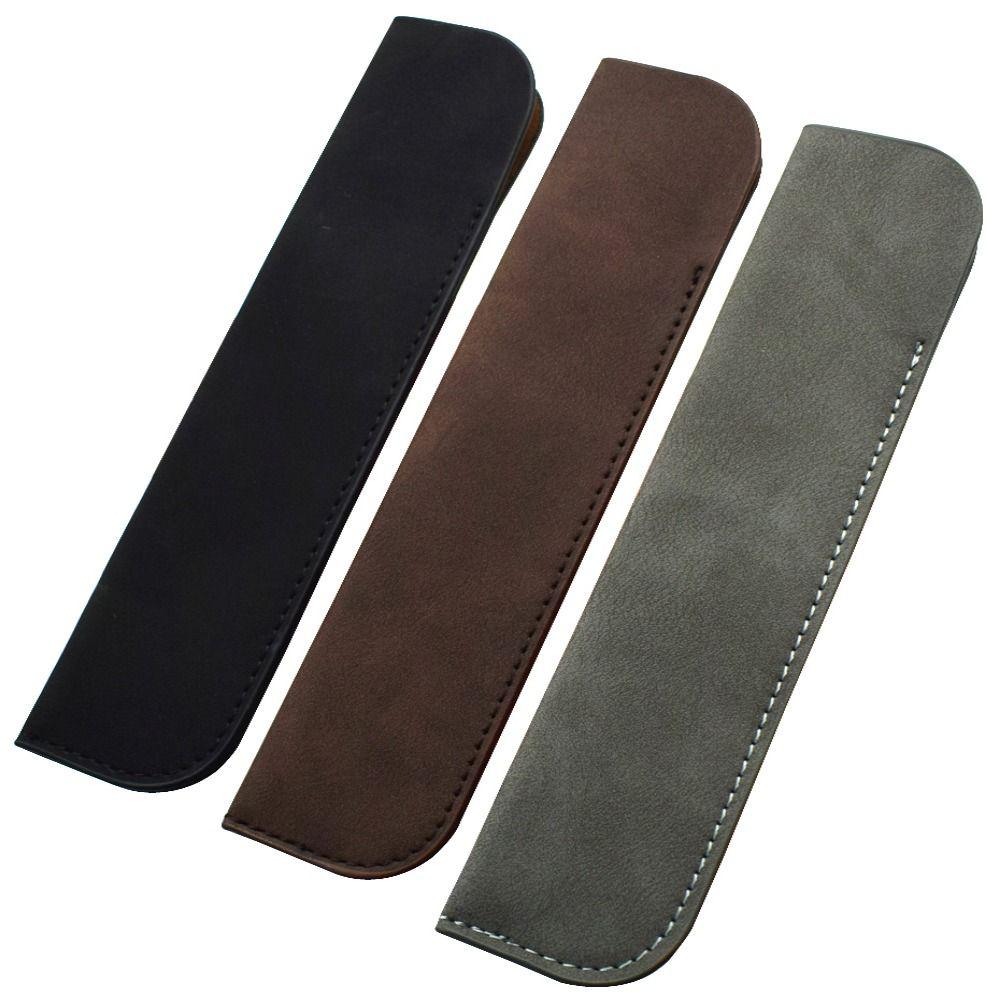 PU Leather Leather Pen Bag Half Open Pen Sleeve Pouch Pen Protective Bag Student коричневий
PU Leather Leather Pen Bag Half Open Pen Sleeve Pouch Pen Protective Bag Student коричневий