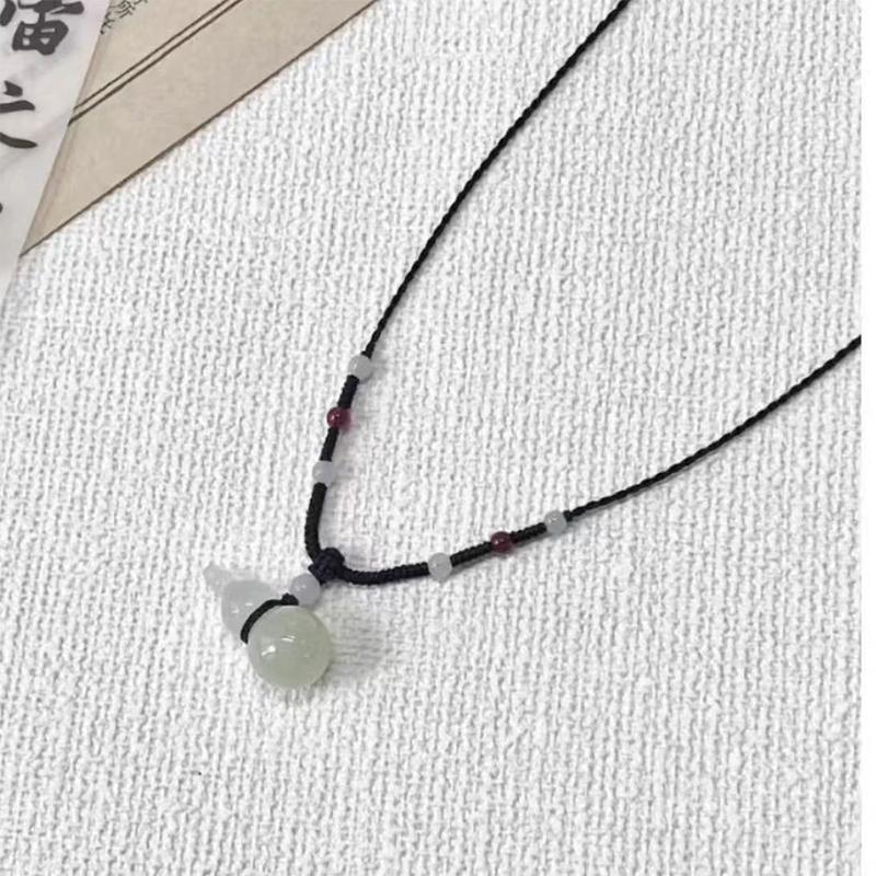 Peace Buckle Butterfly Pendant Necklace Hollow Jade Charms Necklace Chinese Style Clavicle Chain Sweater Necklace
Peace Buckle Butterfly Pendant Necklace Hollow Jade Charms Necklace Chinese Style Clavicle Chain Sweater Necklace