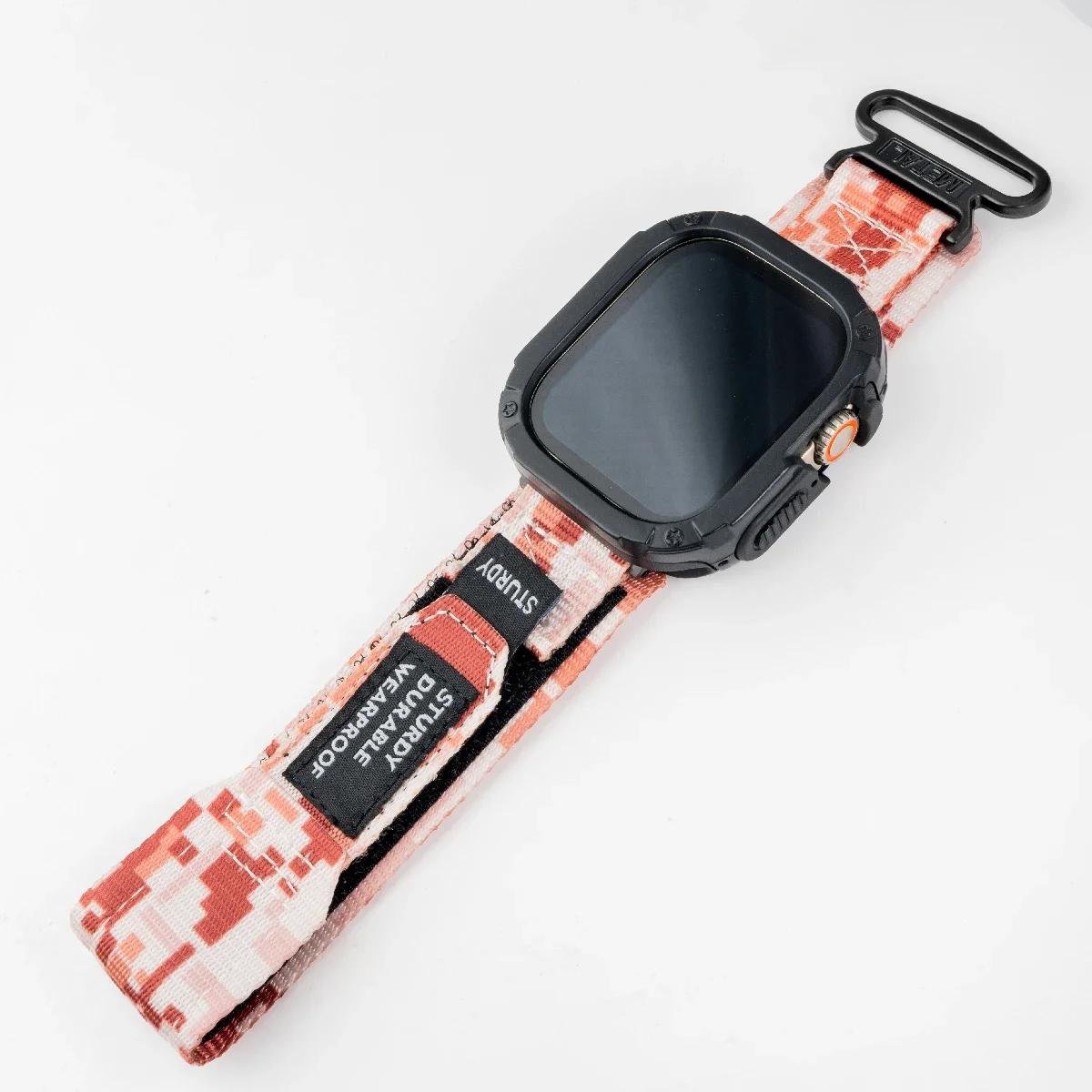 Нейлоновий ремінець+Чохол для Apple Watch Ultra Ремінець 42 46мм 49мм 44мм 41мм 45мм 40мм Тактичний спортивний браслет для Iwatch Серії 10 9 8 7 49mm
Нейлоновий ремінець+Чохол для Apple Watch Ultra Ремінець 42 46мм 49мм 44мм 41мм 45мм 40мм Тактичний спортивний браслет для Iwatch Серії 10 9 8 7 49mm