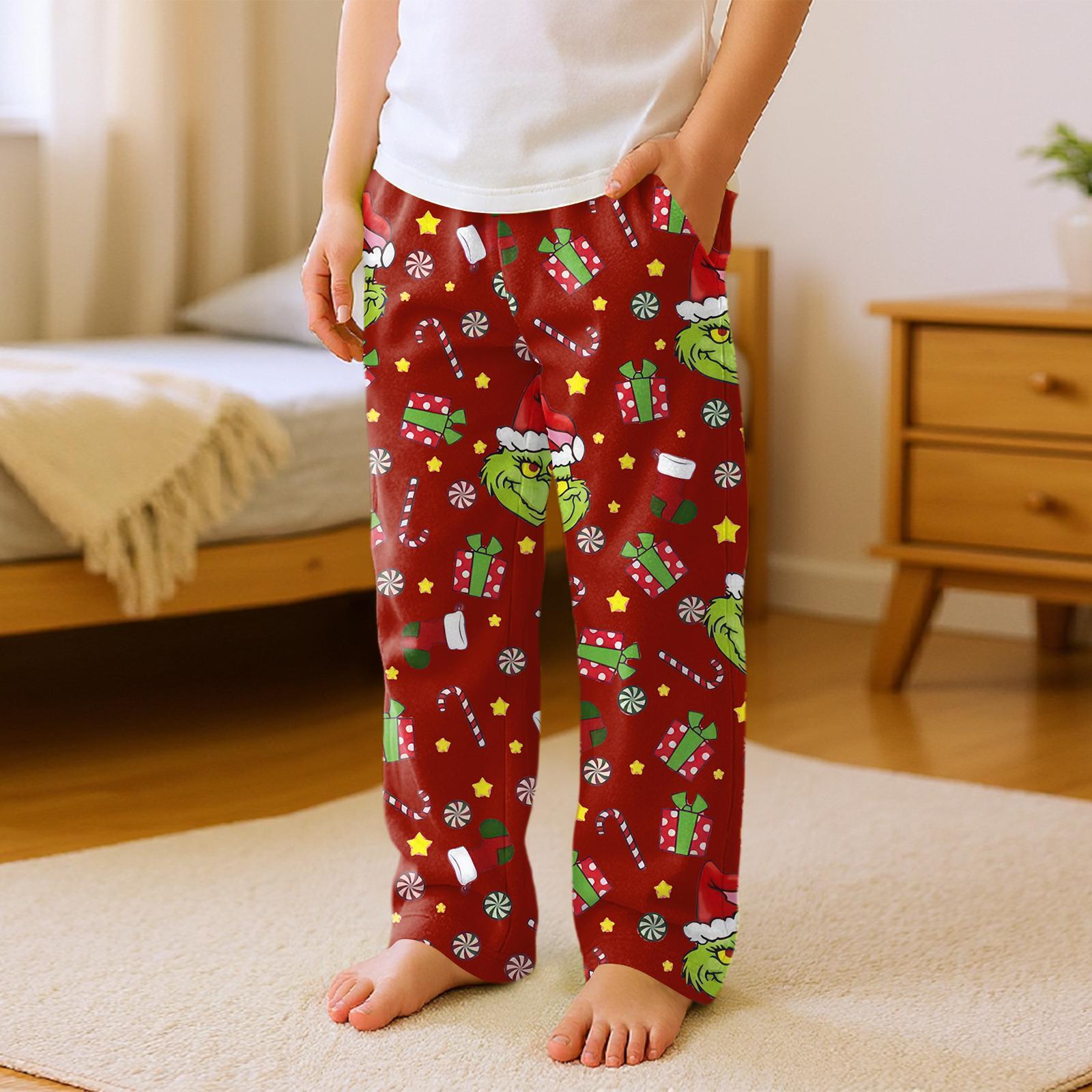 Детские универсальные рождественские брюки с принтом, карманами, плюшевые, повседневные, пижамные, домашние 160 винный
Детские универсальные рождественские брюки с принтом, карманами, плюшевые, повседневные, пижамные, домашние 160 винный