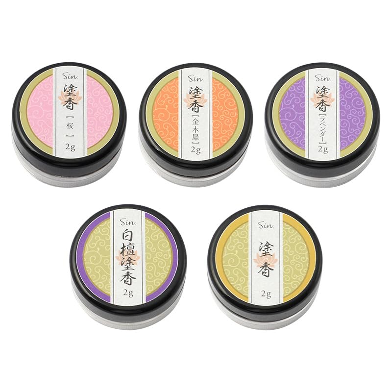 Made in Japan specially selected incense 2g 5 types set cherry (sandalwood, classic, osmanthus, lavender, blossom)
Made in Japan specially selected incense 2g 5 types set cherry (sandalwood, classic, osmanthus, lavender, blossom)