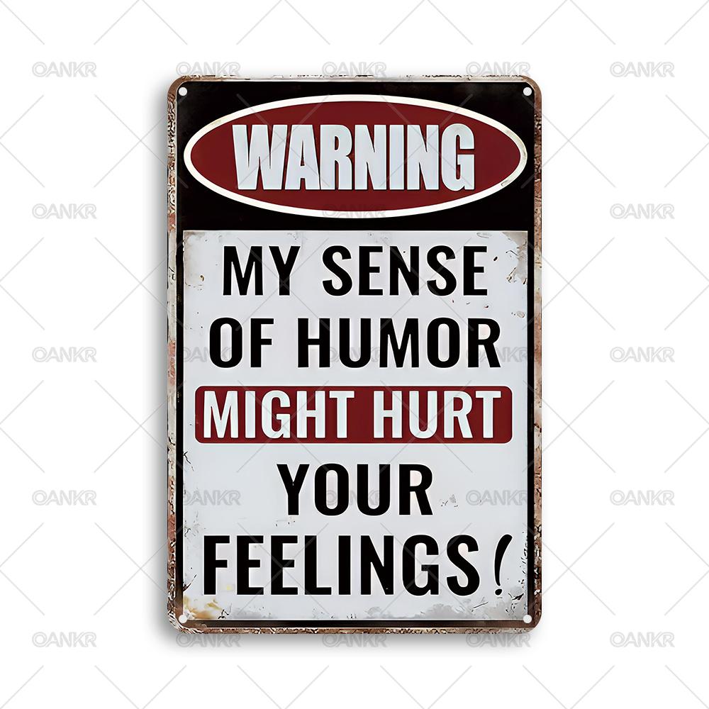 Vintage Warning Metal Tin Sign Retro My Sense Of Humor Might Hurt Your Feelings Art Poster Metal Signs for Man Cave Garden Home 20x30cm(7.8x11.8inch)
Vintage Warning Metal Tin Sign Retro My Sense Of Humor Might Hurt Your Feelings Art Poster Metal Signs for Man Cave Garden Home 20x30cm(7.8x11.8inch)