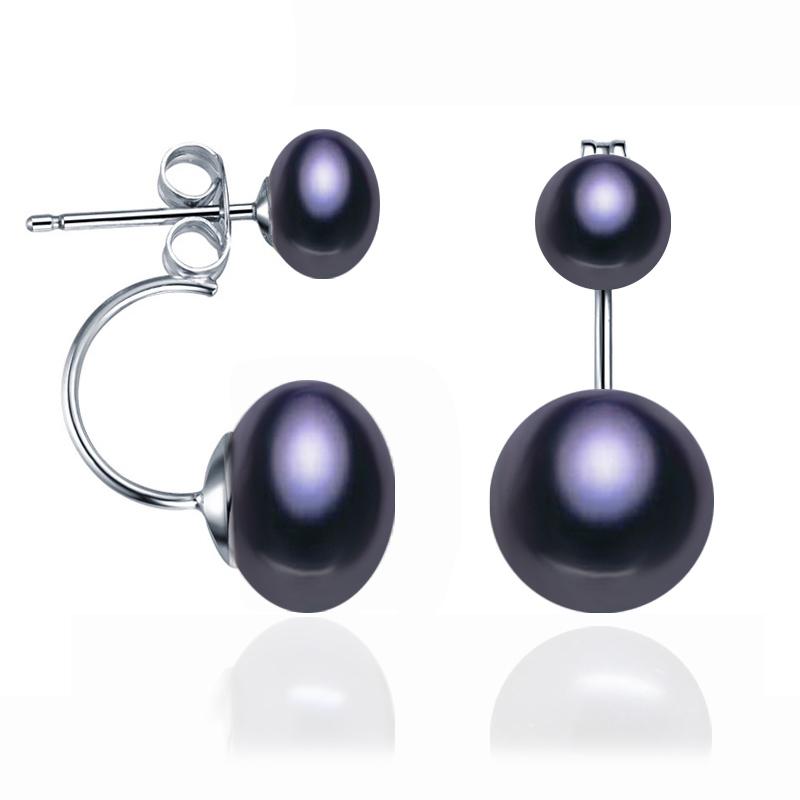 Genuine Natural Stud Earrings Pearl Jewelry Women,Bridal 925 Silver Double Pearl Earrings Wife Mother Birthday Gift White Black
Genuine Natural Stud Earrings Pearl Jewelry Women,Bridal 925 Silver Double Pearl Earrings Wife Mother Birthday Gift White Black