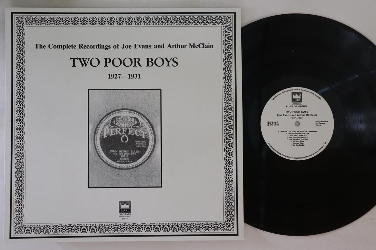 LP Record TWO POOR BOYS - Complete Recordings Of Joe Evans An BD616 EARL ARCHIVES 1985 Austria Blues Used
LP Record TWO POOR BOYS - Complete Recordings Of Joe Evans An BD616 EARL ARCHIVES 1985 Austria Blues Used