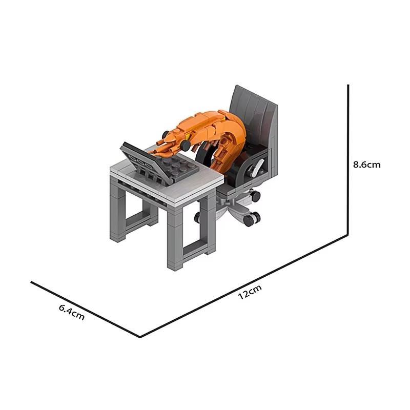 Creative Parodies Anime memes Shrimp Bro Model Building Block Figurines Puzzle Assembly Kids Randomly Mixing Internet Celebrity Paper Manual
Creative Parodies Anime memes Shrimp Bro Model Building Block Figurines Puzzle Assembly Kids Randomly Mixing Internet Celebrity Paper Manual