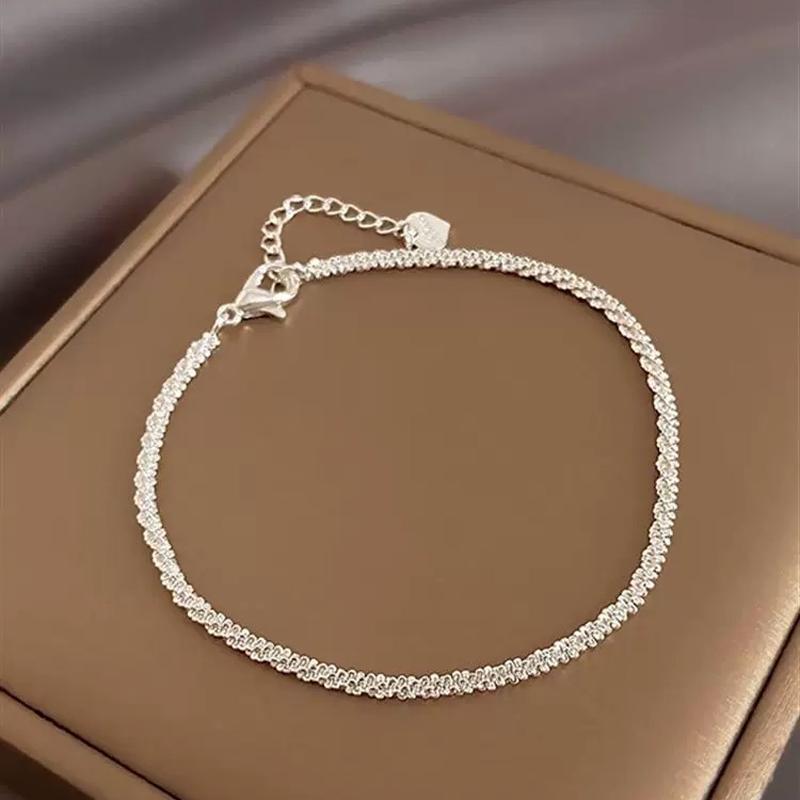 925 Sterling Silver Beautiful Bead Bracelets For Women Korean Fashion Designer Adjustable Bead Bracelet Luxury Original Jewelry 18cm
925 Sterling Silver Beautiful Bead Bracelets For Women Korean Fashion Designer Adjustable Bead Bracelet Luxury Original Jewelry 18cm