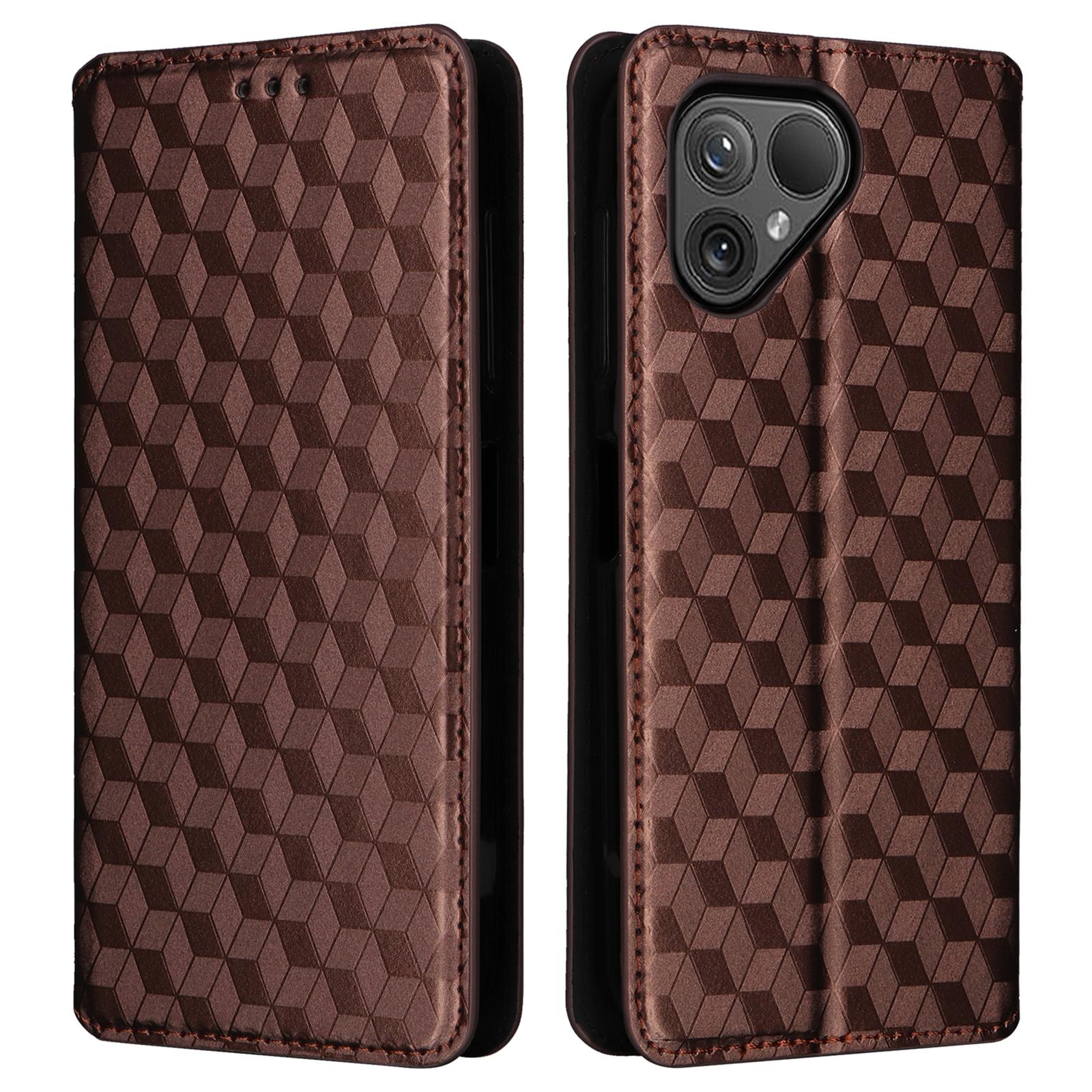 For Fairphone 5 Leather Case Rhombus Imprinted Stand Wallet Phone Cover Brown
For Fairphone 5 Leather Case Rhombus Imprinted Stand Wallet Phone Cover Brown