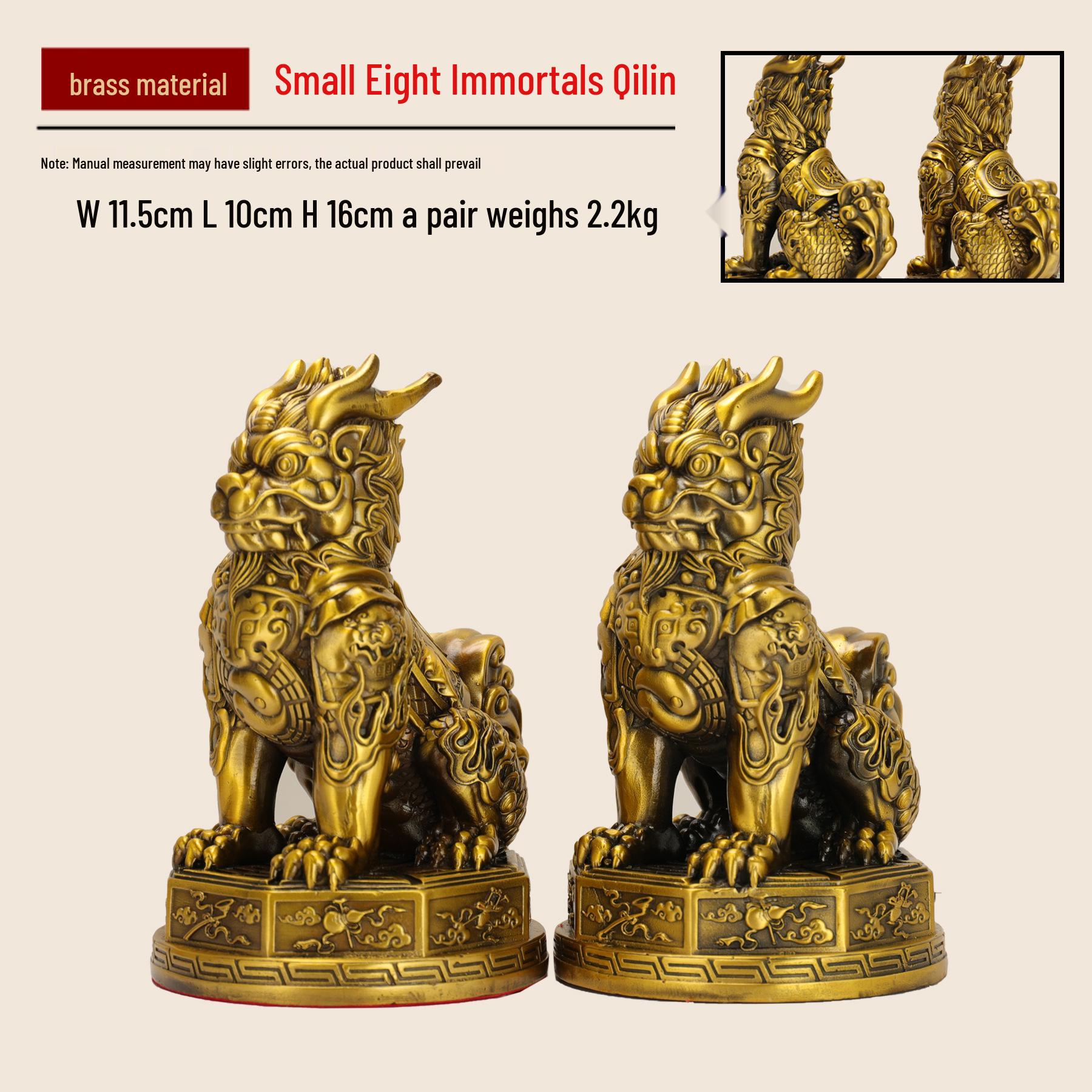 Large All-Copper Male and Female Qilin Ornaments: Wealth and Blessing Mascots for Home or Office, Perfect for Housewarming and Opening Gifts
Large All-Copper Male and Female Qilin Ornaments: Wealth and Blessing Mascots for Home or Office, Perfect for Housewarming and Opening Gifts