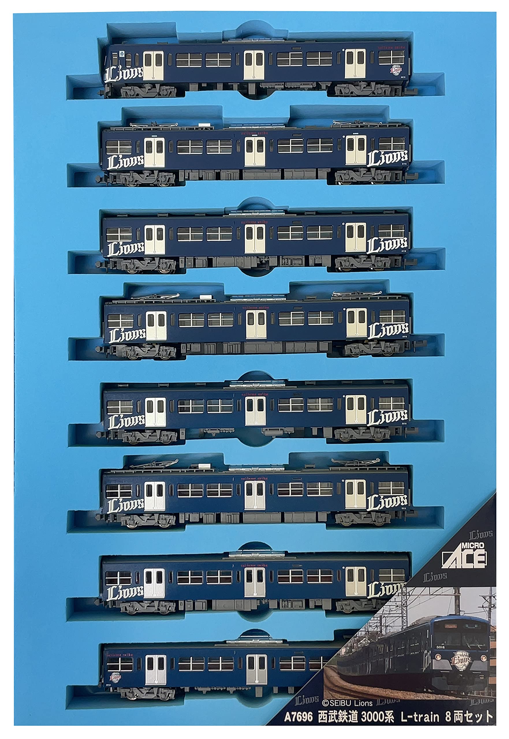 MicroAce N gauge Серия 3000 железной дороги Сэйбу набор A7696 Железнодорожная модель Поезд L-train 8 вагонов синий
MicroAce N gauge Серия 3000 железной дороги Сэйбу набор A7696 Железнодорожная модель Поезд L-train 8 вагонов синий
