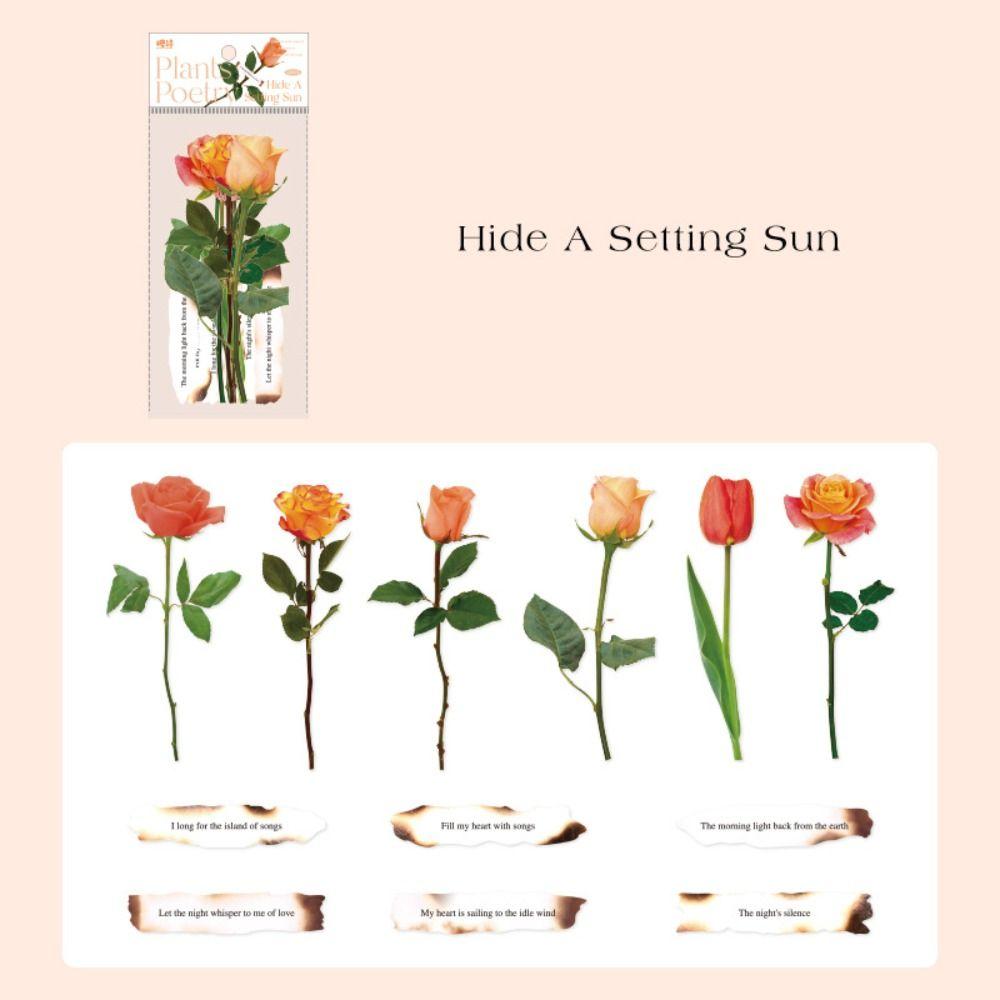 Plants and Poetry Series Vintage Decorative Sticker Vintage Retro Rose Sticker Students H
Plants and Poetry Series Vintage Decorative Sticker Vintage Retro Rose Sticker Students H
