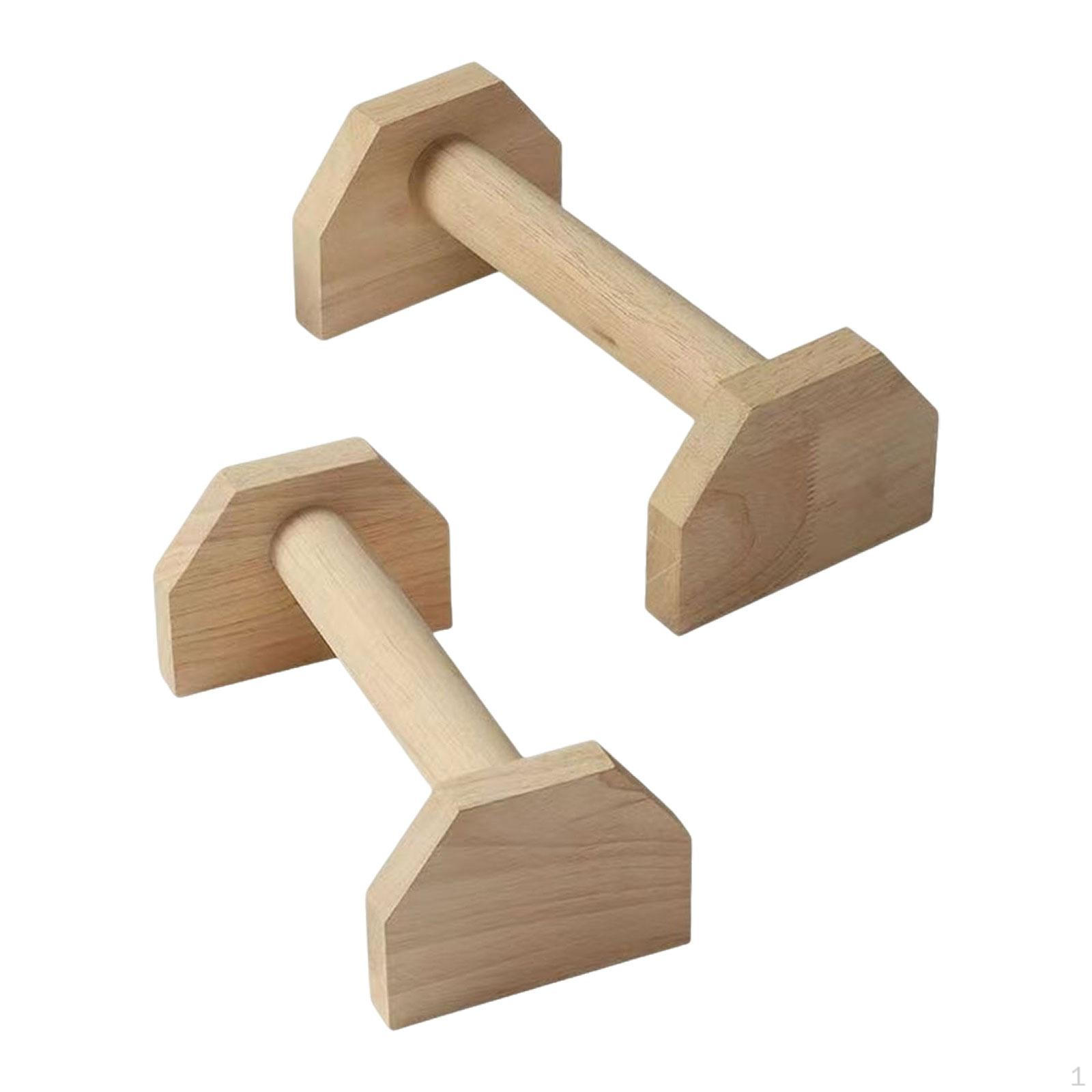 2x Push up Bar Wood Portable Sturdy Non Slip Strength Training Handles Parallettes for
2x Push up Bar Wood Portable Sturdy Non Slip Strength Training Handles Parallettes for