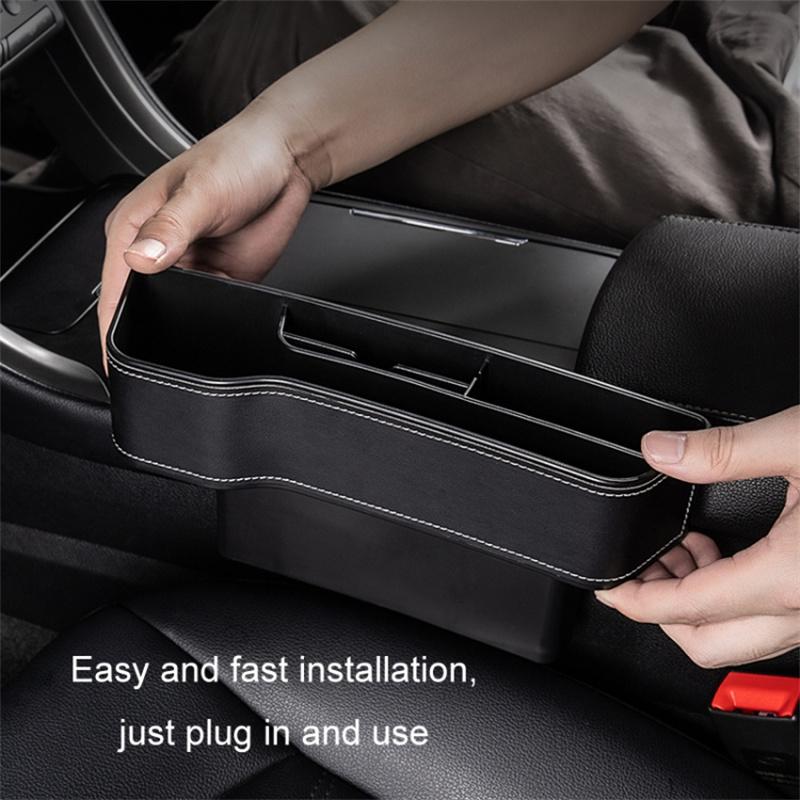 Driver Side Car Front Seat Seam Storage Box Phone Drink Can Holder Seat Gap Organizer Black/Leather Material
Driver Side Car Front Seat Seam Storage Box Phone Drink Can Holder Seat Gap Organizer Black/Leather Material