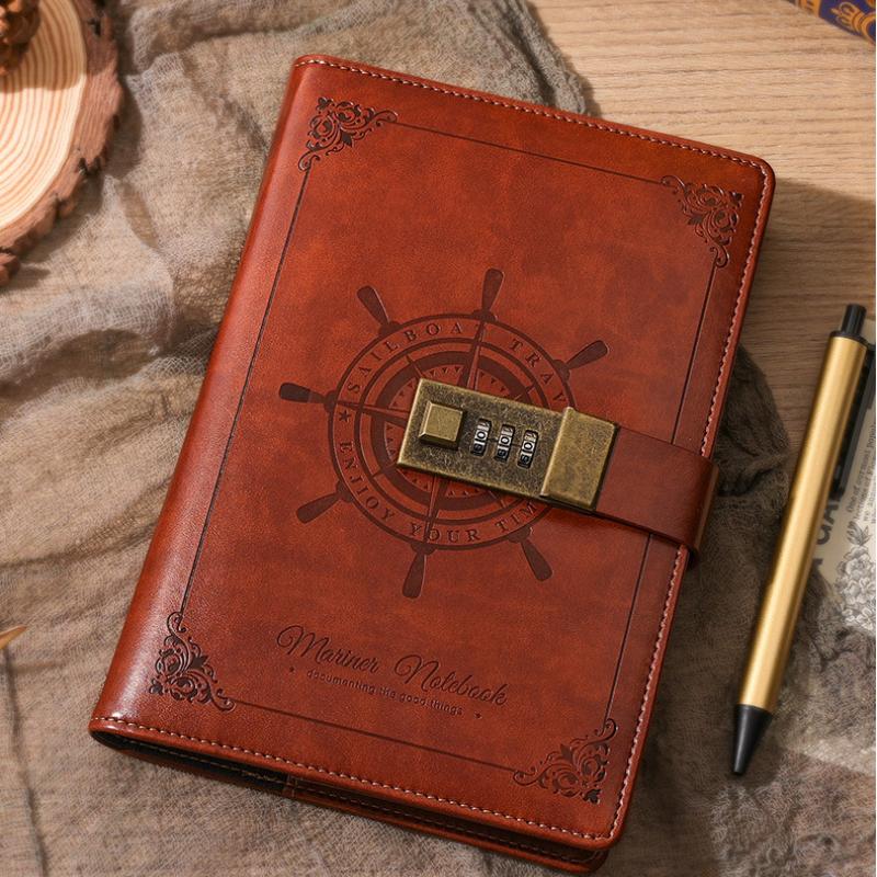 Vintage Notebook B6 Password Pirate Notebook Handbook Retro Password Lock Notebook Gift Box Diary сірий
Vintage Notebook B6 Password Pirate Notebook Handbook Retro Password Lock Notebook Gift Box Diary сірий