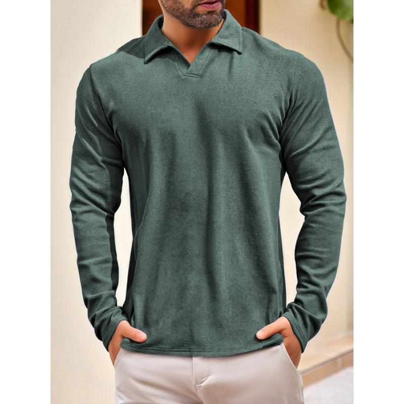 New Autumn and Winter Sports and Leisure Outdoor Long-sleeved Tops Solid Color Velvet POLO Collar XXXL зелений
New Autumn and Winter Sports and Leisure Outdoor Long-sleeved Tops Solid Color Velvet POLO Collar XXXL зелений