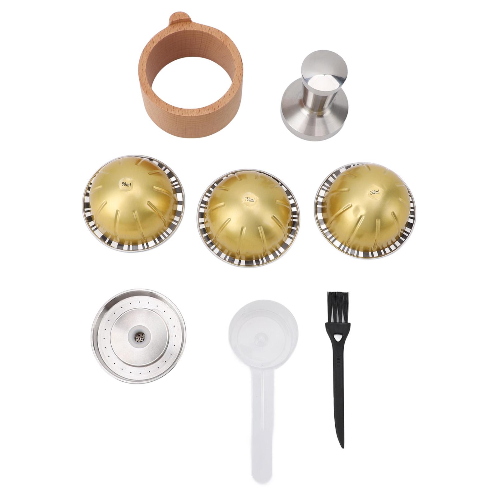 Coffee Capsule Cup Set Reusable 80ml 150ml 230ml Coffee Pod Shell with Tamper Wooden Holder Spoon L
Coffee Capsule Cup Set Reusable 80ml 150ml 230ml Coffee Pod Shell with Tamper Wooden Holder Spoon L