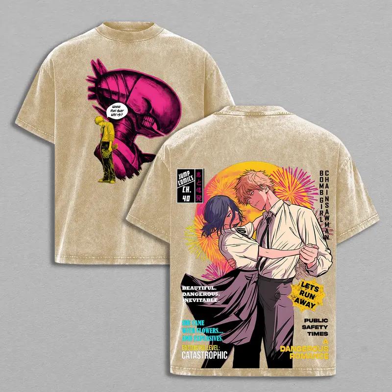 Anime Chainsaw Man Denji Rze Graphic T Shirt Men Women Couple Clothing Casual Cotton Tshirt Vintage Washed T-shirt Harajuku Tops XXL коричневий
Anime Chainsaw Man Denji Rze Graphic T Shirt Men Women Couple Clothing Casual Cotton Tshirt Vintage Washed T-shirt Harajuku Tops XXL коричневий