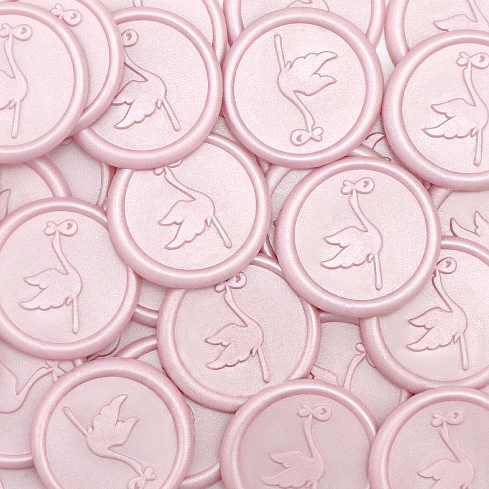 25pcs Stork Migratory Bird Wax Seal Stickers - Pink Wedding Invitation Envelope Seal Stickers, Self- Adhesive Stickers, Perfect
25pcs Stork Migratory Bird Wax Seal Stickers - Pink Wedding Invitation Envelope Seal Stickers, Self- Adhesive Stickers, Perfect