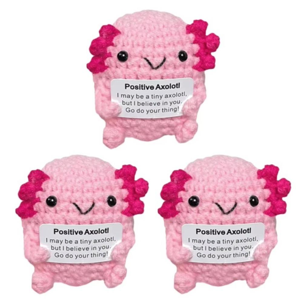 Handmade Positive Crochet Axolotl Yarn Doll Uplifting Knitting Toy for Girls Teens Friends синій
Handmade Positive Crochet Axolotl Yarn Doll Uplifting Knitting Toy for Girls Teens Friends синій