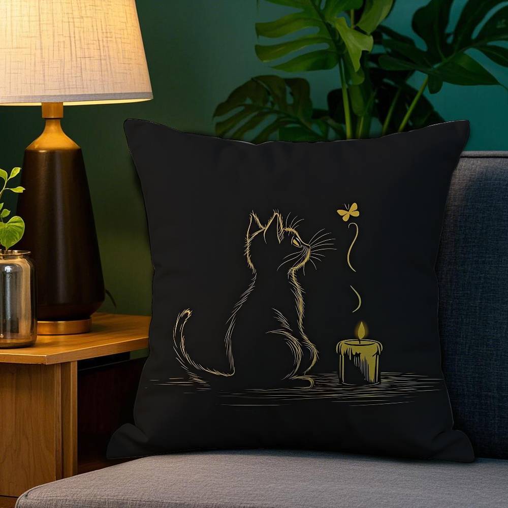 Cartoon Comic Cat Pattern Pillow Case Antidustmite Pillowcase Invisible Zipper Silky Short Plush Sofa Cushion Cover 30x30 cm
Cartoon Comic Cat Pattern Pillow Case Antidustmite Pillowcase Invisible Zipper Silky Short Plush Sofa Cushion Cover 30x30 cm