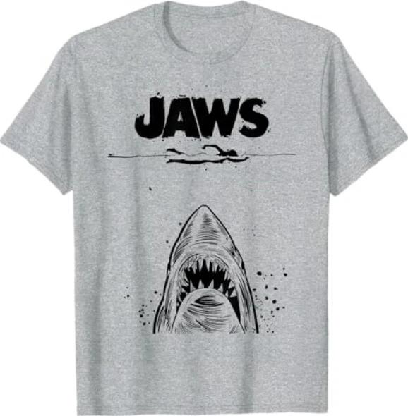 Jaws 50th Anniversary Poster Black & White Sketch 2-Sided T-Shirt L
Jaws 50th Anniversary Poster Black & White Sketch 2-Sided T-Shirt L