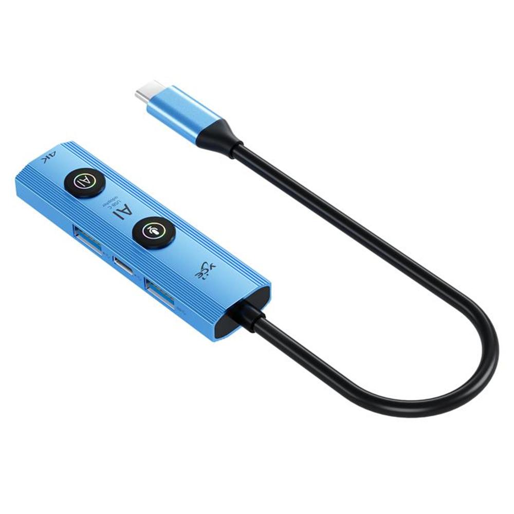 YCE V297 7 in 1 Type-C Hub HDMI2.0 4K Output USB3.0 USB2.0 PD3.0 Multifunction AI Expansion Dock Blue
YCE V297 7 in 1 Type-C Hub HDMI2.0 4K Output USB3.0 USB2.0 PD3.0 Multifunction AI Expansion Dock Blue