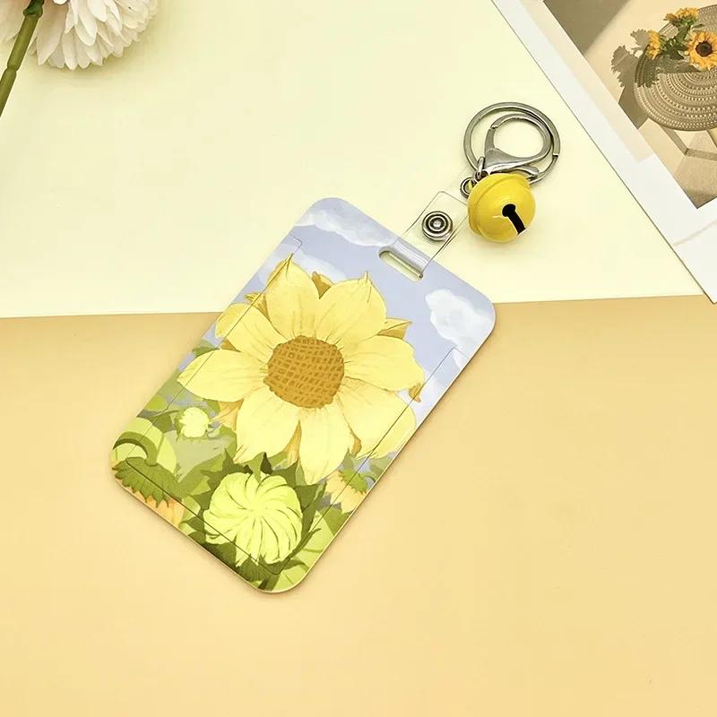 Simple Flowers Women Girl Credit Card ID Bus Card Holder Bags with keychain bell Student Identity Badge Card Cover
Simple Flowers Women Girl Credit Card ID Bus Card Holder Bags with keychain bell Student Identity Badge Card Cover