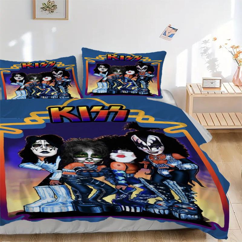KISS Band Poster Bedding Set Comforter Cover Gift for Bedroom,Includes 1 Cover and 2 Pillowcases, No InsertB411 135x200cm
KISS Band Poster Bedding Set Comforter Cover Gift for Bedroom,Includes 1 Cover and 2 Pillowcases, No InsertB411 135x200cm