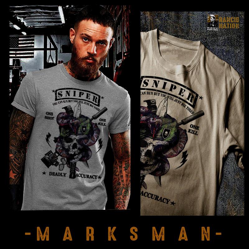 Sniper t-shirt Army sharpshooter Infantry scout tactical marksman military tee 2XL
Sniper t-shirt Army sharpshooter Infantry scout tactical marksman military tee 2XL