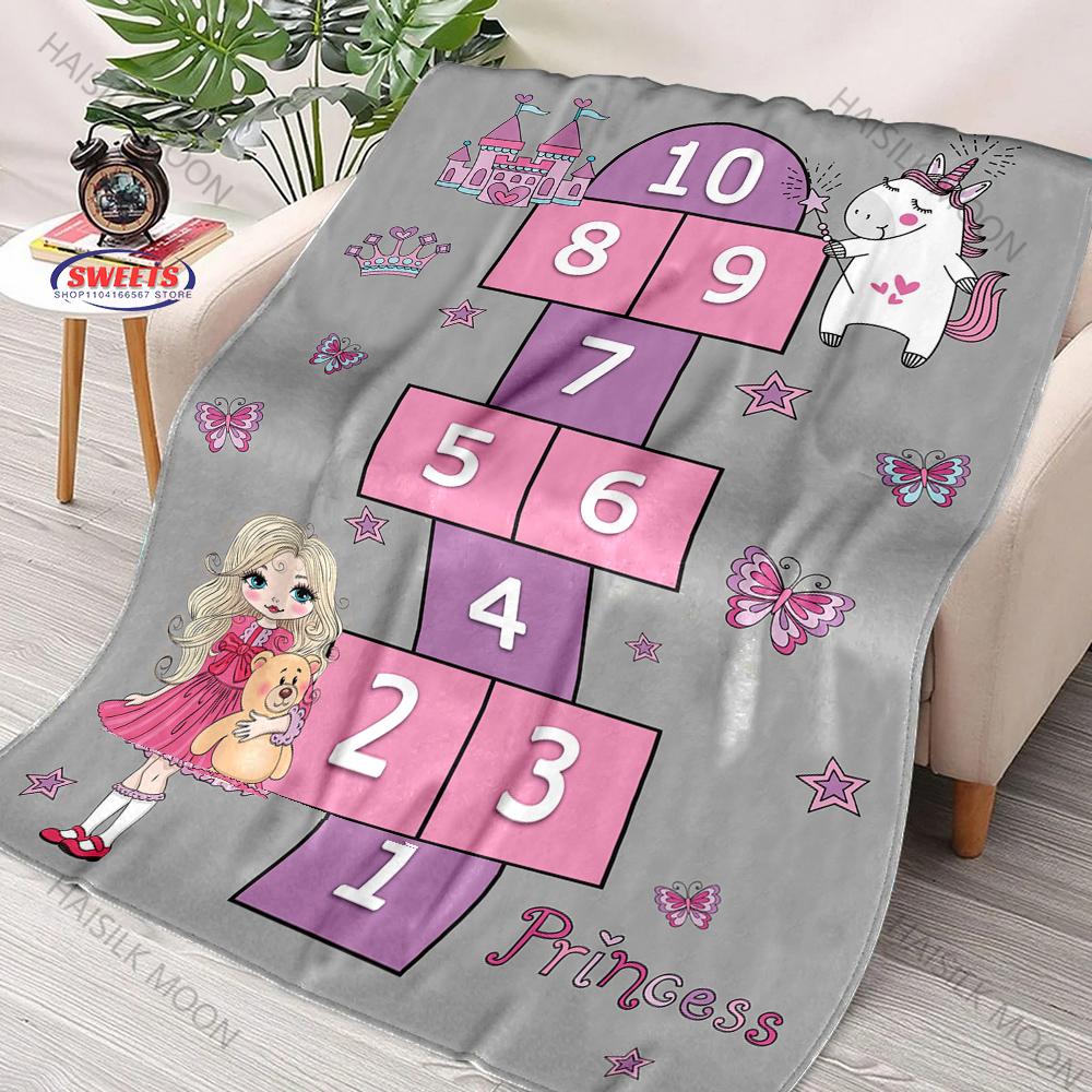 Cartoon Kids Blanket Hopscotch Printed Blanket for Bedroom Living Room Bed Sofa Nap Travel Camping,Special Holiday Gift for Kids 75x90cm
Cartoon Kids Blanket Hopscotch Printed Blanket for Bedroom Living Room Bed Sofa Nap Travel Camping,Special Holiday Gift for Kids 75x90cm
