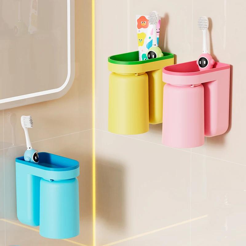 1pc Toothbrush Cup Multi-function Punch-free Toothbrush Holder for Bathroom Wall-mounted Cups Gargle Plastic Home Products
1pc Toothbrush Cup Multi-function Punch-free Toothbrush Holder for Bathroom Wall-mounted Cups Gargle Plastic Home Products