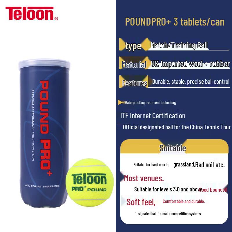 Teloon Performance Tennis Balls
Teloon Performance Tennis Balls