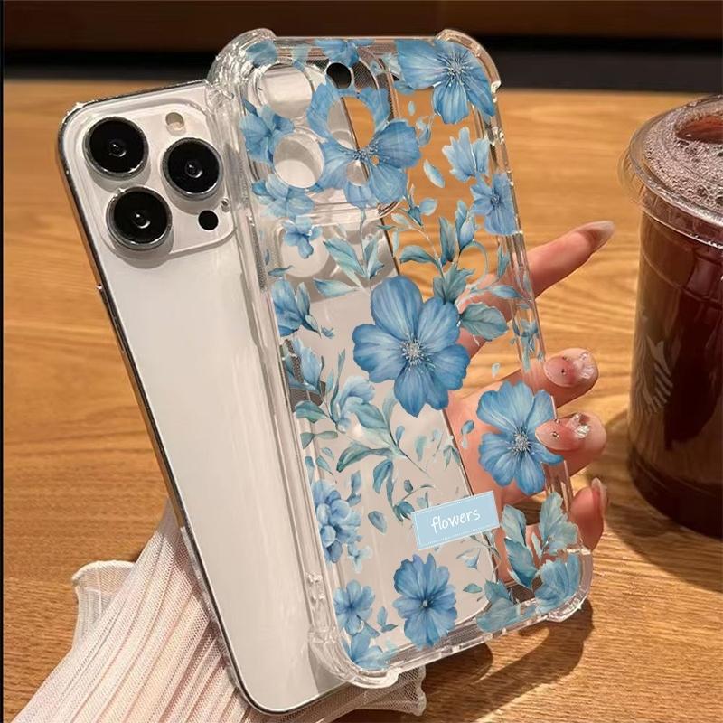 Elegant Blue Floral Pattern Transparent Phone Case For iPhone 11 17 13 12 14 15 16 Pro Max XS XR 16 Plus 16E 17E Soft TPU Cover iPhone17 Pro Max
Elegant Blue Floral Pattern Transparent Phone Case For iPhone 11 17 13 12 14 15 16 Pro Max XS XR 16 Plus 16E 17E Soft TPU Cover iPhone17 Pro Max