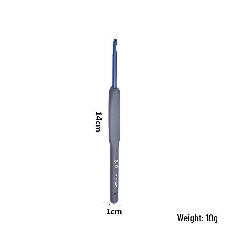 Blue Silicone Handle Crochet Hook Set with Soft Grip for Yarn and Sweater Knitting
Blue Silicone Handle Crochet Hook Set with Soft Grip for Yarn and Sweater Knitting