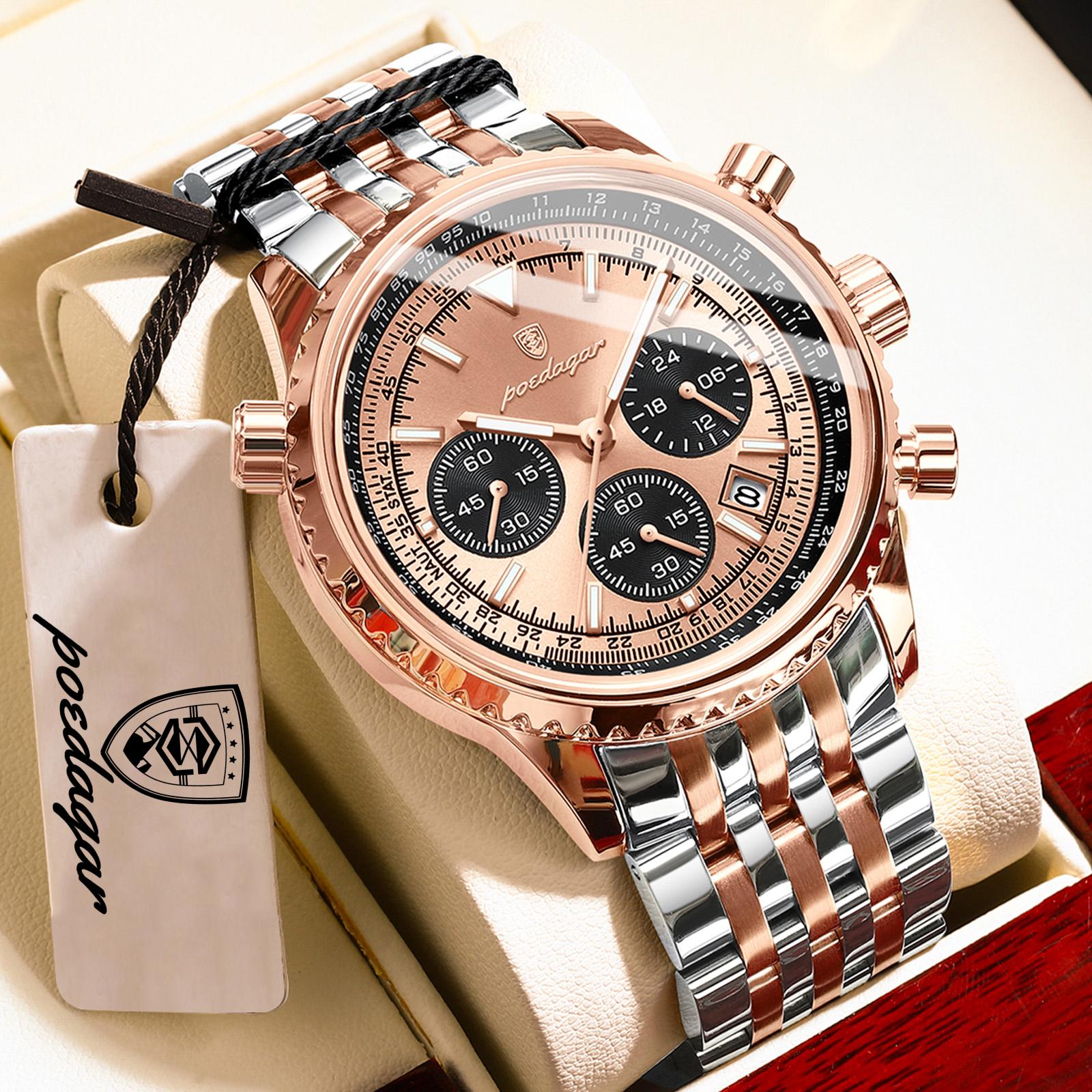 POEDAGAR Casual Man Clock Chronograph Date Waterproof Luminous Quartz Watches Stainless Steel Fashion Wristwatch Reloj
POEDAGAR Casual Man Clock Chronograph Date Waterproof Luminous Quartz Watches Stainless Steel Fashion Wristwatch Reloj