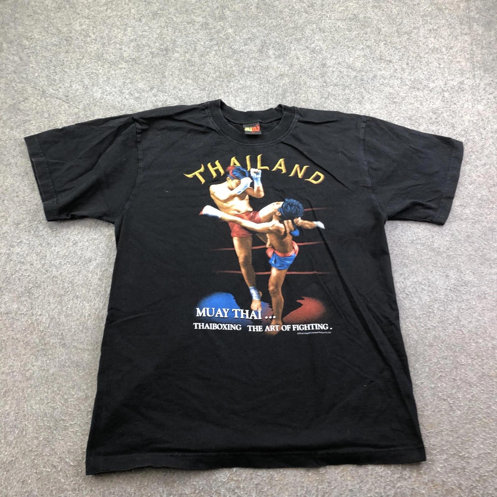 Vintage Muay Thai Shirt Mens Large Black Thailand Thaiboxing Graphic Joligolf 3XL
Vintage Muay Thai Shirt Mens Large Black Thailand Thaiboxing Graphic Joligolf 3XL